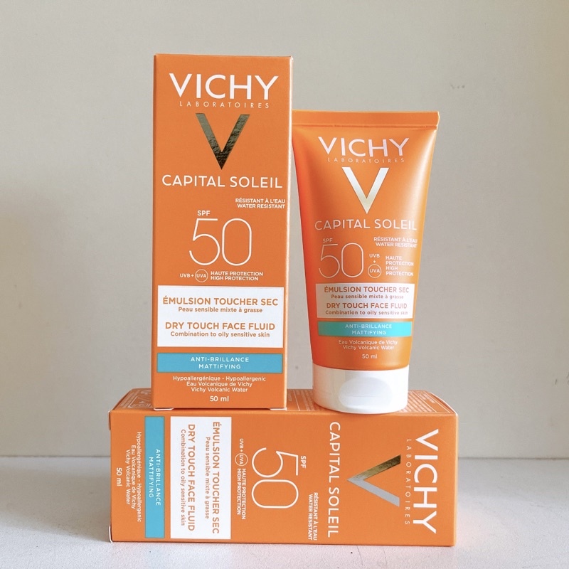 Set Kem Chống Nắng Vichy 50ml Capital Soleil SPF 50