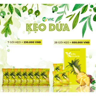 tách set giảm cân kẹo dứa(7 viên) và siết eo vitC(1 ống 7 viên) dùng trong 7 ngày