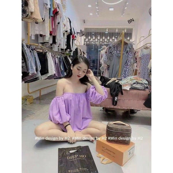 Áo trễ vai tay bồng ( Loại Đẹp )