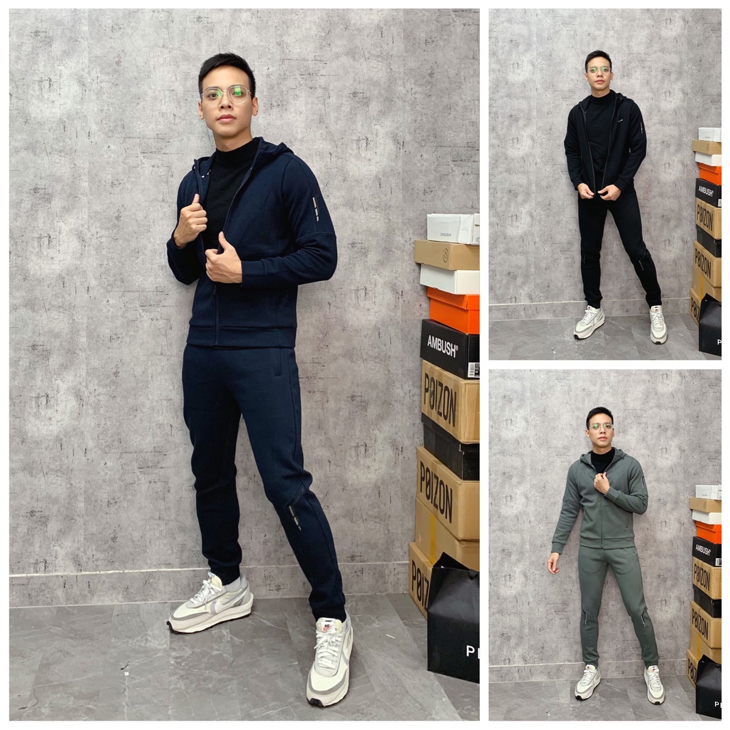 Bộ thu đông thể thao nam cao cấp BIGSIZE kéo khóa xuất khẩu BSU 050 - 2903
