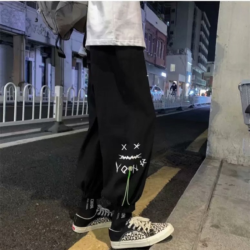 Quần dài thể thao ống rộng thời trang hiphop cá tính cỡ S-3XL