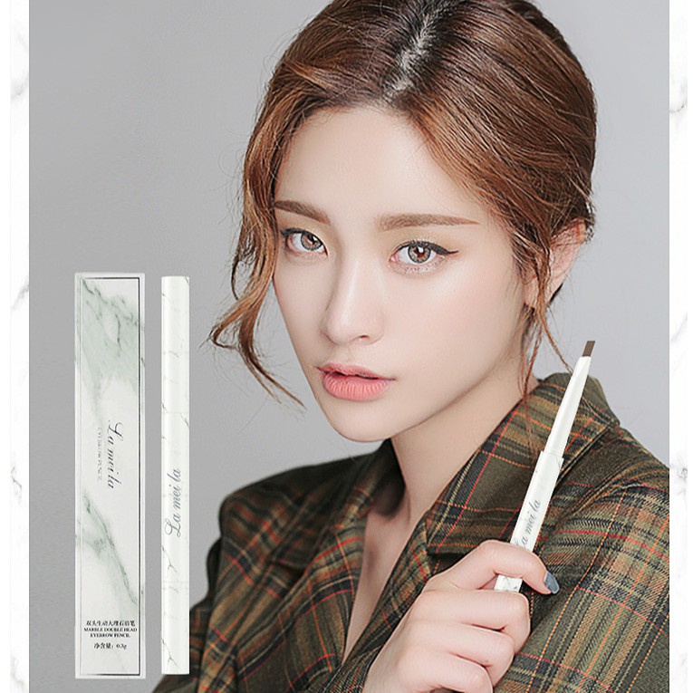 Bút chì kẻ mày Lameila vỏ trắng Vân Đá Sena Beauty | BigBuy360 - bigbuy360.vn