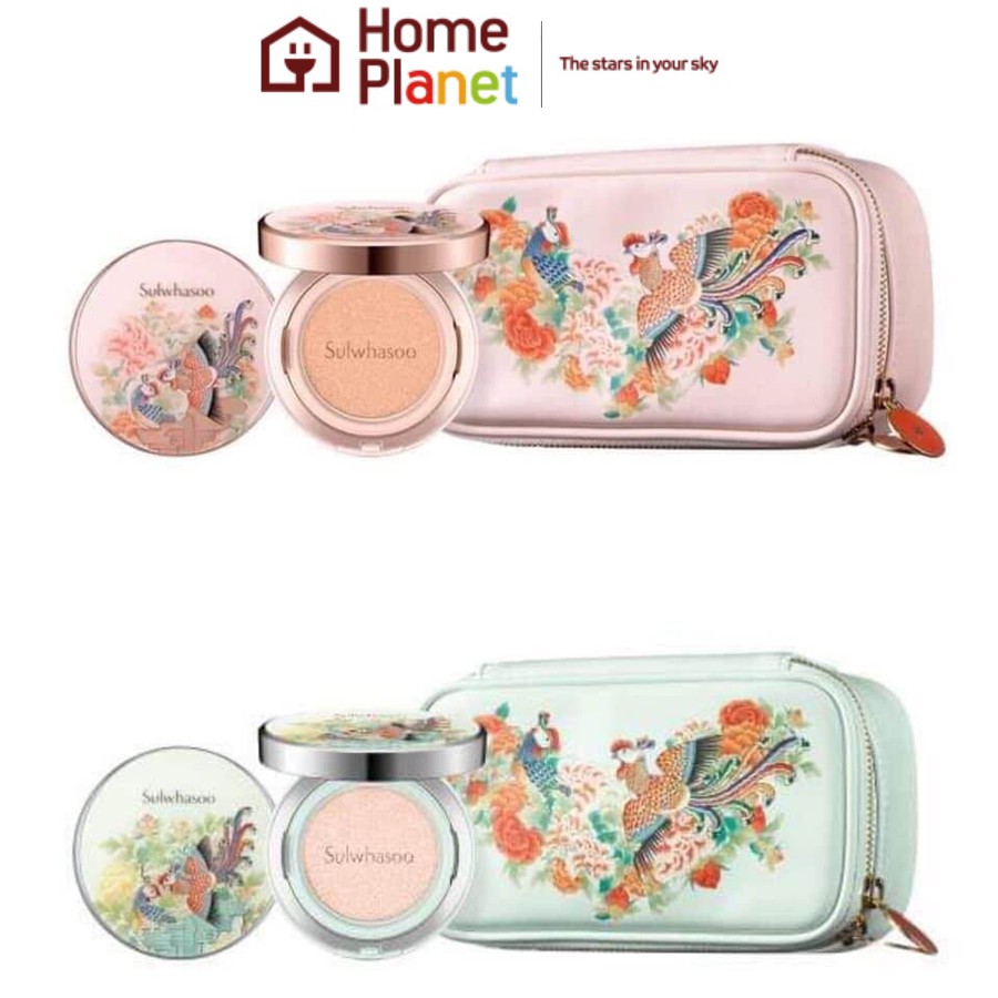 Phấn nước phượng hoàng cushion sulwhasoo bản giới hạn dùng cho mọi loại da màu Xanh kèm lõi refill | BigBuy360 - bigbuy360.vn