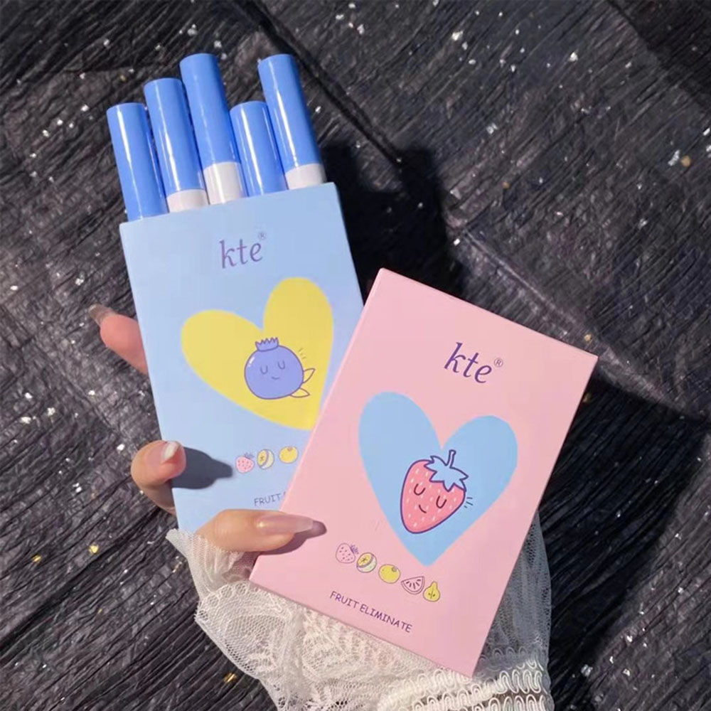 Cod Qipin Korean Cosmetic KTE Fruit Elimination Matte Anti Air Lip Glaze Gloss Set with 5 Colors | BigBuy360 - bigbuy360.vn