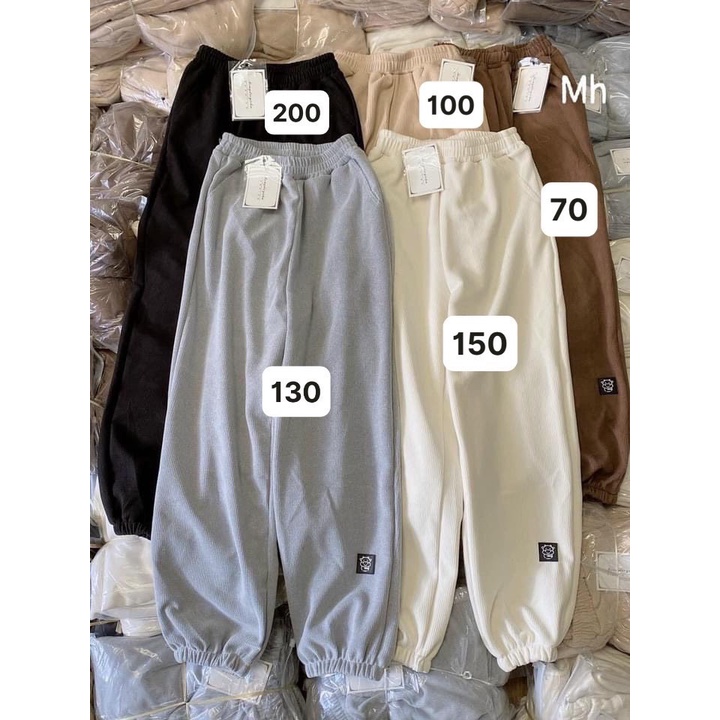 Quần Jogger Basic Chất Len Tăm 2434