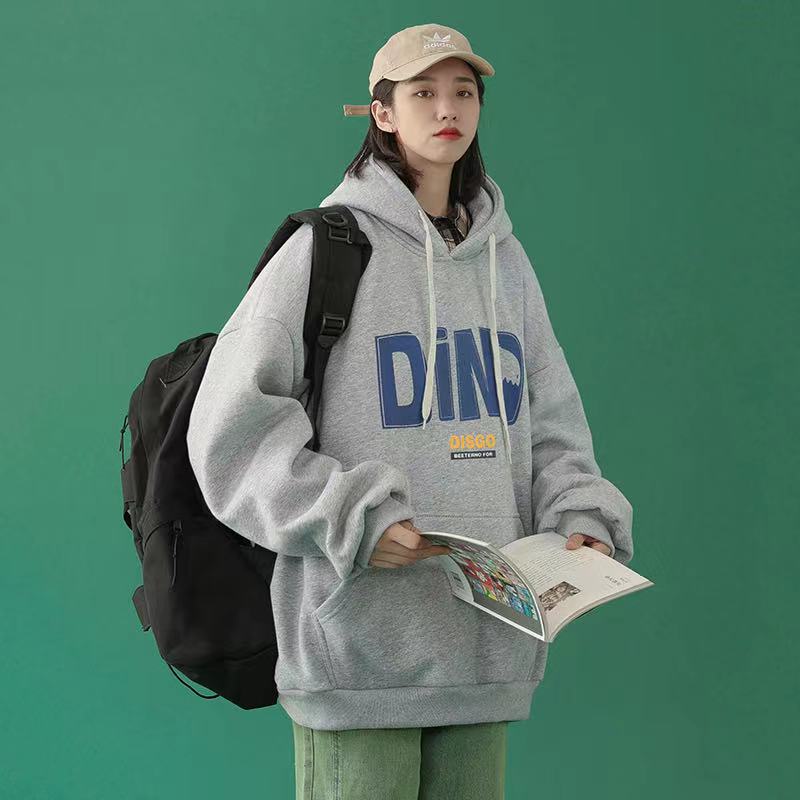 NRVP Áo Hoodie Tay Dài Dáng Rộng Phong Cách Hàn Quốc Mới Cho Nữ