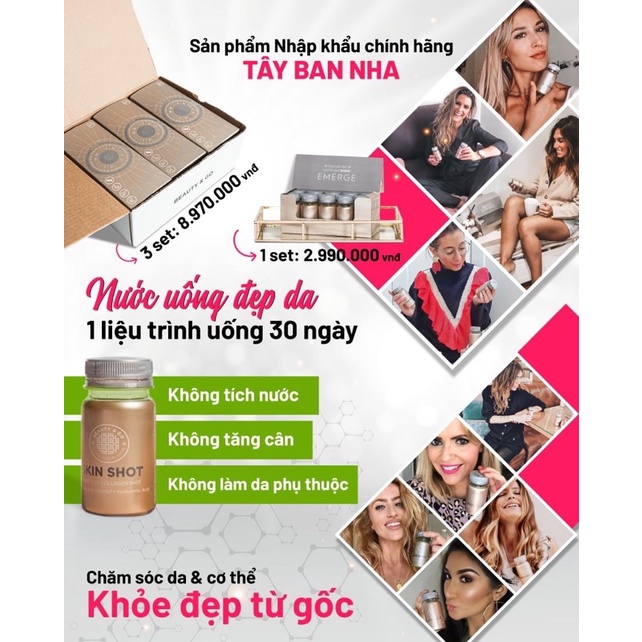 Nước Uống Collagen Đẹp Da SKINSHOT | Thế Giới Skin Care