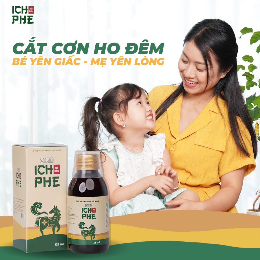 Siro Ho Ích Phế bối mẫu có phổi ngựa bạch, không đường giảm ho, long đờm, đau rát cổ họng, khản tiếng