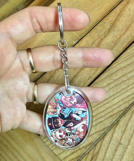Móc khoá mica jibaku shounen hanako-kun in 2 mặt ảnh khác nhau