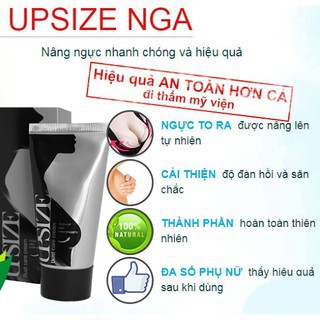 Kem Nở Ngực UPSIZE [Hàng Chính AUTH] - Kem Massage Tăng Kích Thước ngực Upsize AN TOÀN & HIỆU QUẢ NHANH (Loại mới nhất)