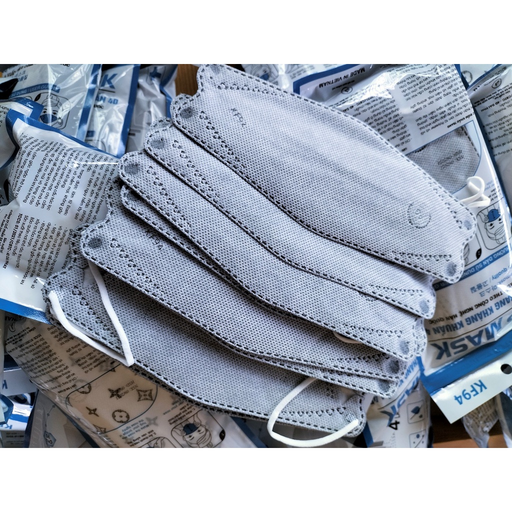 [Túi 10 Chiếc] Khẩu trang 4D DP Mask KF94 cao cấp kháng khuẩn y tế chống bụi mịn 3D 5D N95. ĐP Đại Phát bán lẻ giá sỉ.
