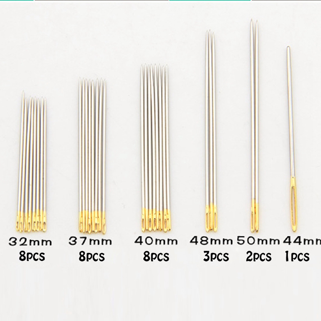 Bộ Kim Thêu 30 Cây Chất Liệu Thép Nhiều Kích Cỡ Dùng Làm Đủ Thủ Công Tiện Dụng