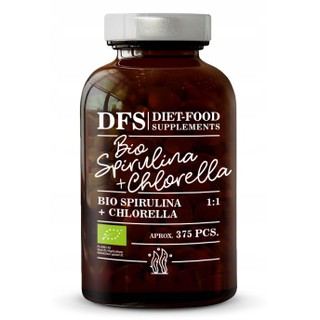 Viên mix tảo xoắn Spirulina và tảo lục Chlorella hữu cơ Diet Food 375v