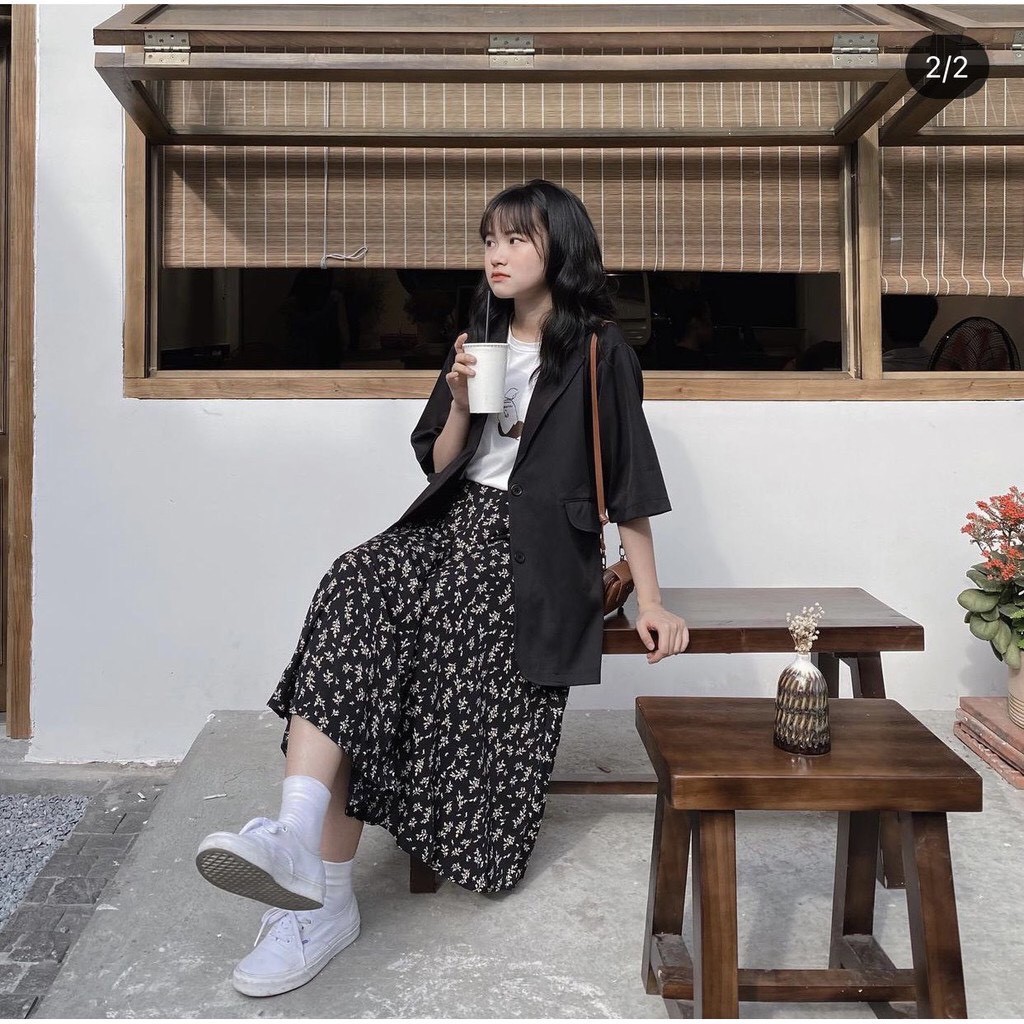 Áo Blazer - Vest Cộc Tay Dáng Rộng Chất Mát - Áo Blazer ngắn tay Wado màu trơn cho nữ, Áo Blazer Vest Nữ 1 Lớp Khoác Ng | BigBuy360 - bigbuy360.vn