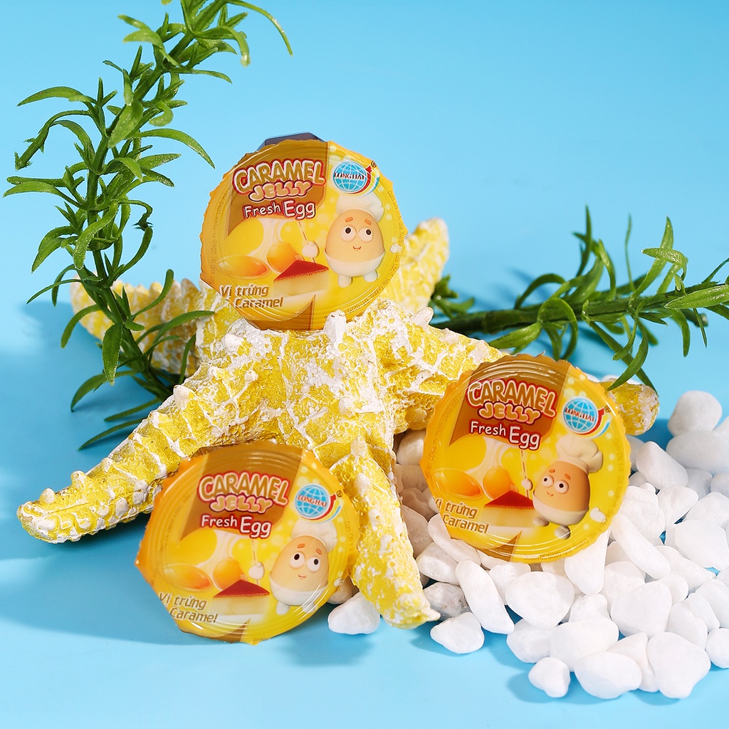 Thạch Caramel Lapatie Trứng Long Hải Trọng Lượng Túi 400 G