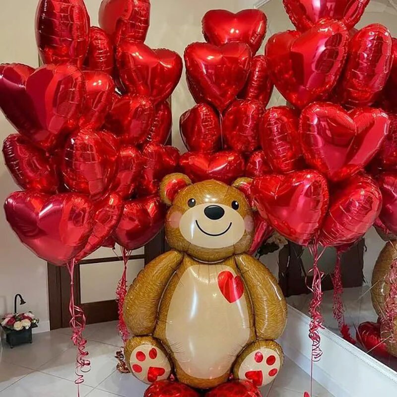 Bộ 5 Bong Bóng Hình Gấu Dễ Thương