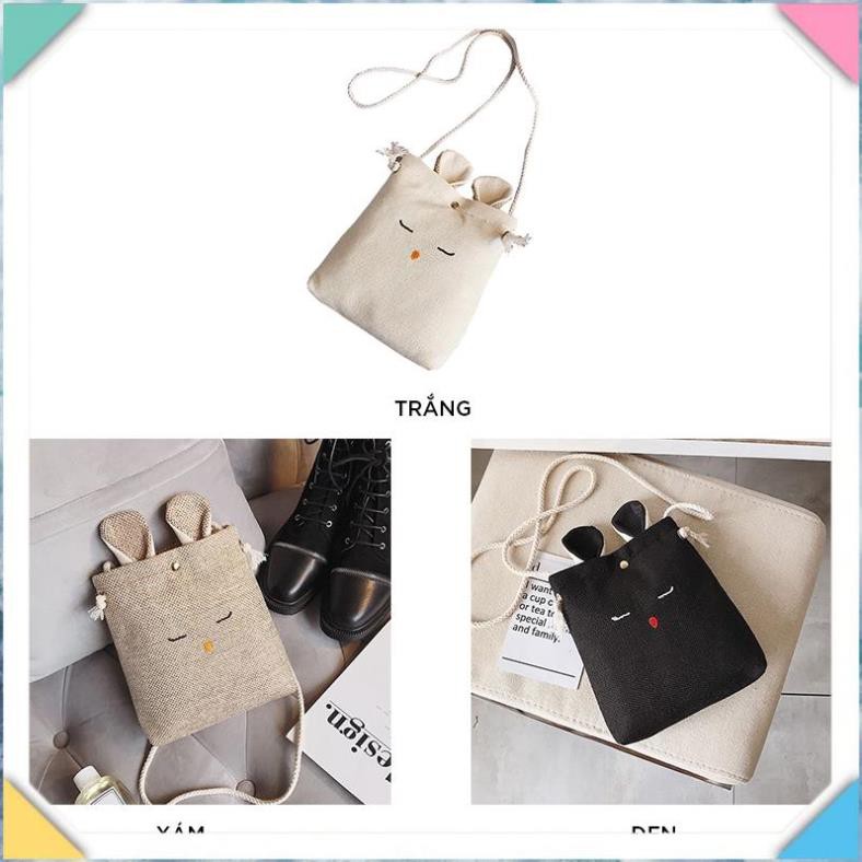 Túi tote vải đeo chéo canvas bag giá rẻ đẹp đi học ULZZANG PT3 TX03