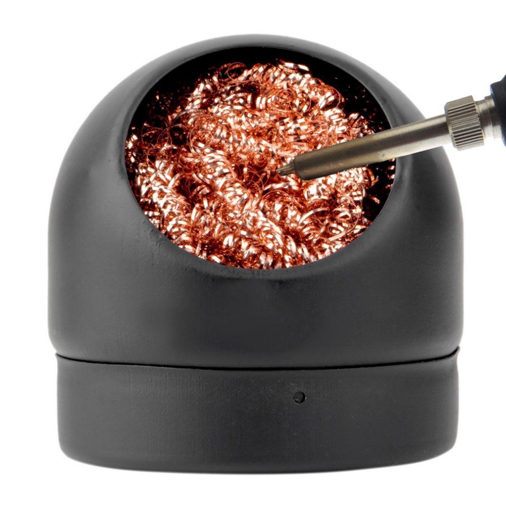 Dụng Cụ Vệ Sinh Mũi Hàn Sắt Chống Trượt Bằng Đồng Thau Kèm Giá Đỡ Dross