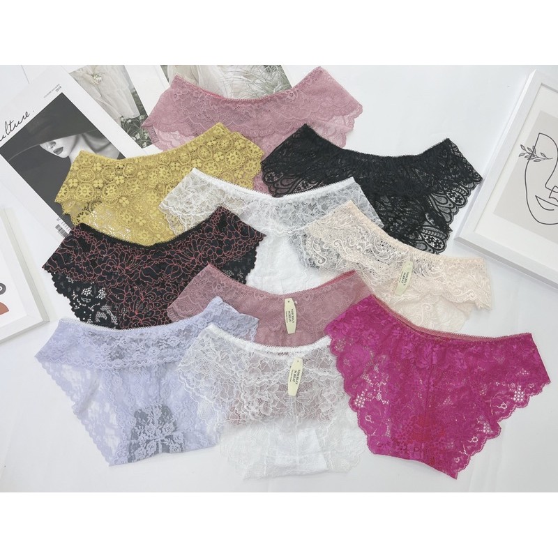 [Mã FAMAYWA2 giảm 10K đơn 50K] BÁN SỈ SÉT 10 QUẦN LÓT REN CẠP VIỀN CHO NỮ | BigBuy360 - bigbuy360.vn