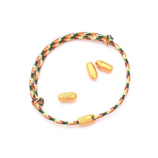 Vòng Tay Handmade Mix Charm Hạt Gạo Giàu Sang [ANCARAT] Vàng 24K - Tết Dây Miễn Phí
