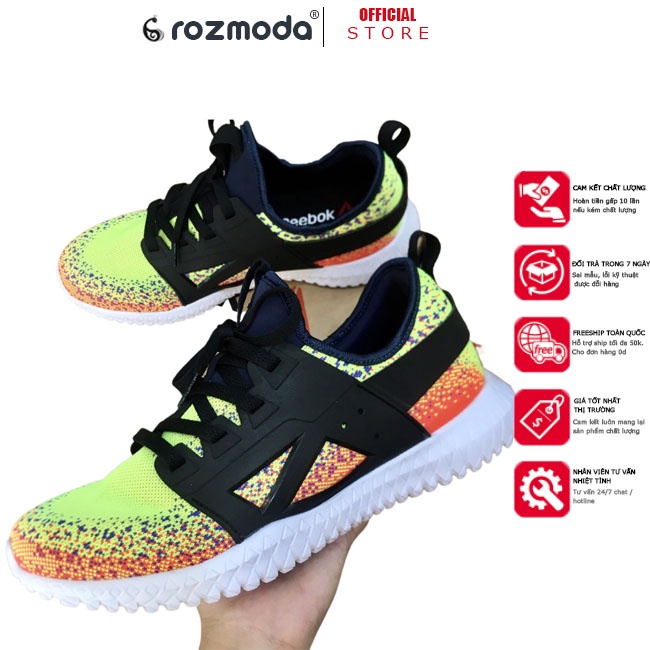 Giày sneaker nam thể thao chạy bộ để cao su cao cấp Reebok running ride 2.0.