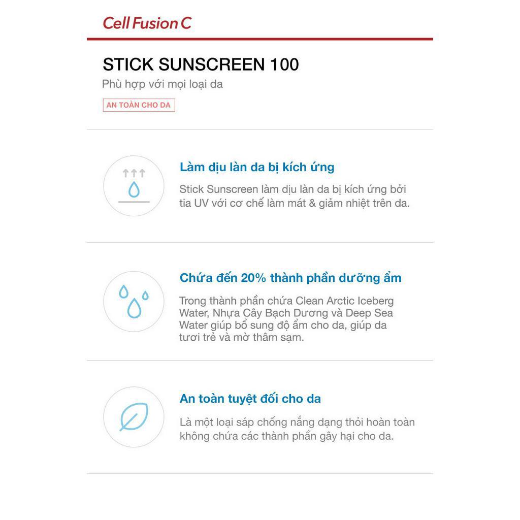 Sáp Chống Nắng Dạng Thỏi Cell Fusion C Stick Sunscreen 100 SPF50+/ PA++++