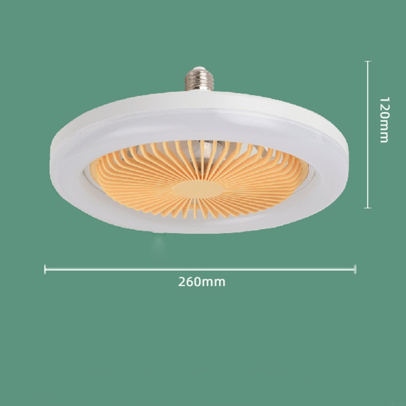Quạt Trần Có Đèn LED 3 Cánh Thông Minh E27 Cho Đèn Trần Nhà