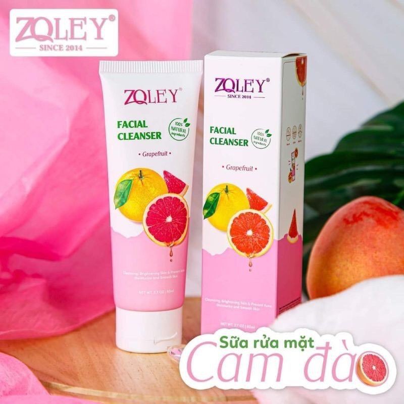 Sữa Rửa Mặt Cam Đào Zoley 80ml