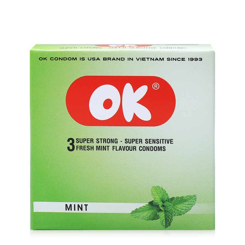 Bao cao su Ok Hương bạc hà 144 chiếc dành cho gia đình khách sạn