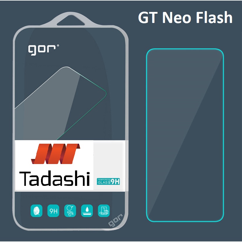 Kính cường lực Gor Realme GT Neo/ GT 5G/ GT Neo Flash, GT Neo 2/ Neo 2T/ GT2 Trong Suốt Cao Cấp 9H/ Vát 2.5D - Hãng Gor