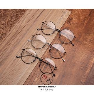 Mắt kính thời trang hàn quốc gọng tròn bằng kim loại phong cách ulzzang