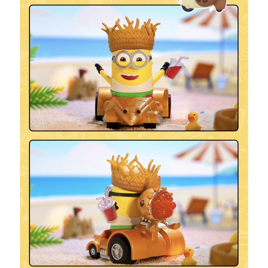 Búp Bê Minions Lái Xe Popmart Dễ Thương