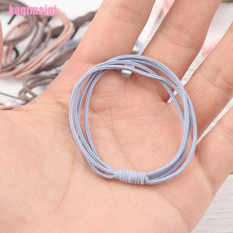 25 Dây cột tóc co giãn đính ngọc trai giả thời trang cho nữ