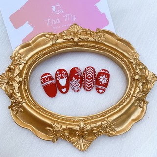 [Nail Box] móng úp sẵn thiết kế noel