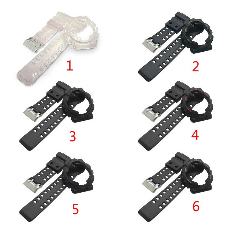 Đồng hồ phụ kiện dây đeo nhựa cho GA110 100 GD GA GLS-100 110 120 200 130 Dây đeo đồng hồ cao su