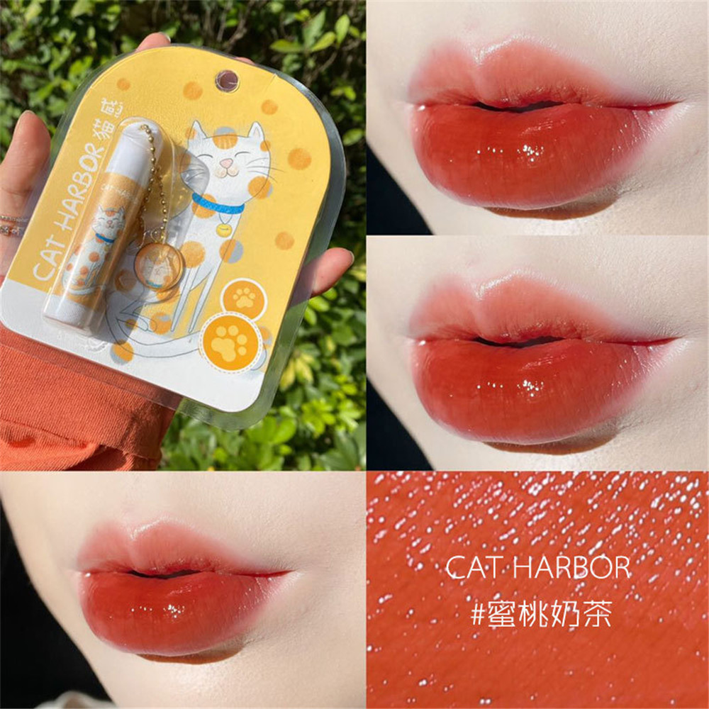 (hàng Mới Về) Son Môi Dưỡng Ẩm Trang Điểm Hàng Ngày Thiết Kế Hình Mèo Dễ Thương Cho Nữ Sinh | BigBuy360 - bigbuy360.vn