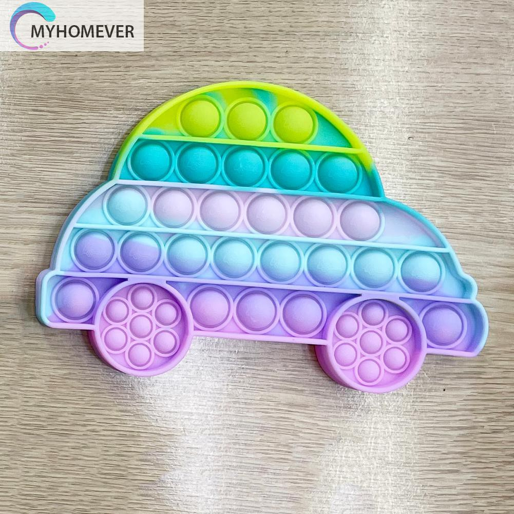 Pop It Fidget Đồ chơi Car Push Bubble Fidget Sensory Relax Đồ chơi Anti Stress Đồ chơis Rainbow Macaron