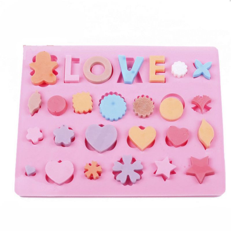 Khuôn Socola, Khuôn Kẹo Dẻo Silicon LOVE