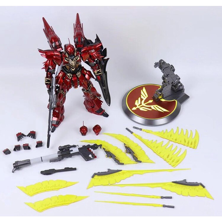 Mô hình Gundam MB Metal Build 1/100 Sinanju có led MS-10S Mettallic / Matt color