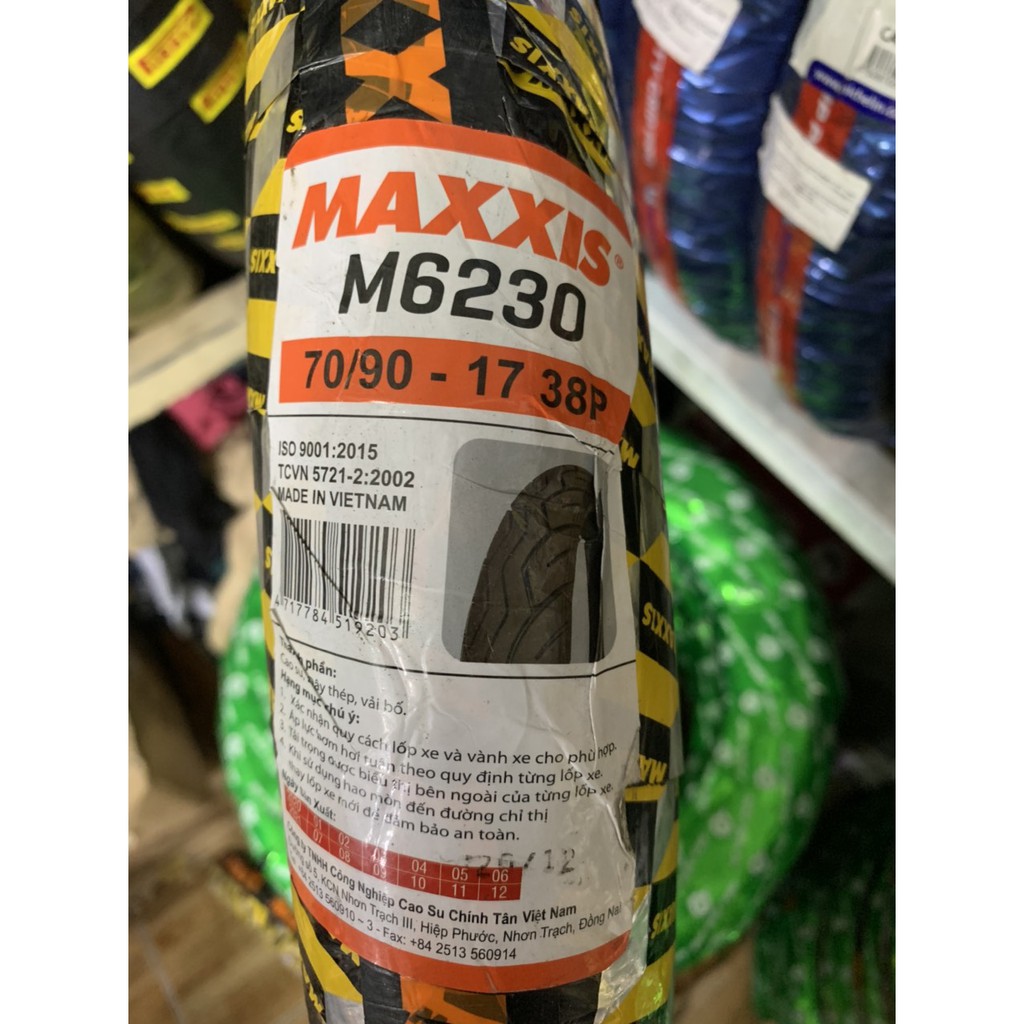 Vỏ xe Maxxis M6230 không ruột dành cho Wave/Dream,Future