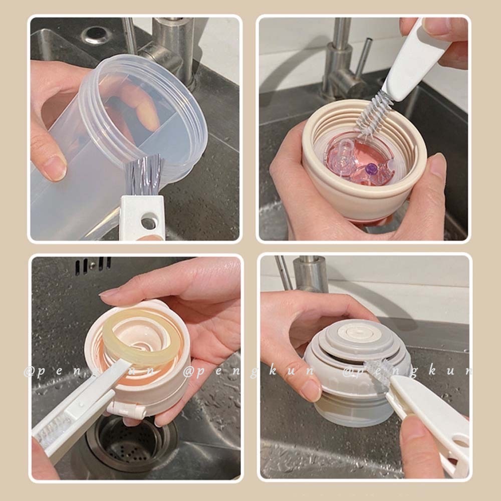 360°Không có góc Chết!Cọ Vệ Sinh Cốc/Bình Sữa/Cốc Uống Nước 3 Trong 1 Đa Năng Tiện Dụng