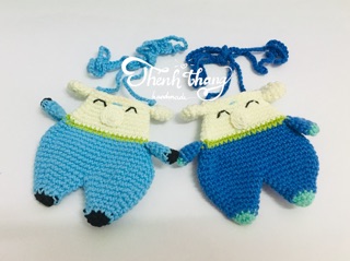 Túi đựng tỏi handmade (Hình heo)