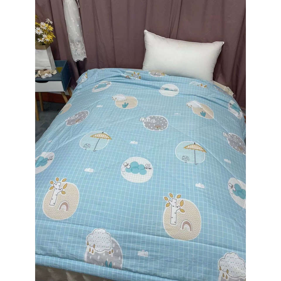 Chăn đũi Hàn Quốc hè thu 2 lớp dùng được 4 mùa mẫu mới 2022