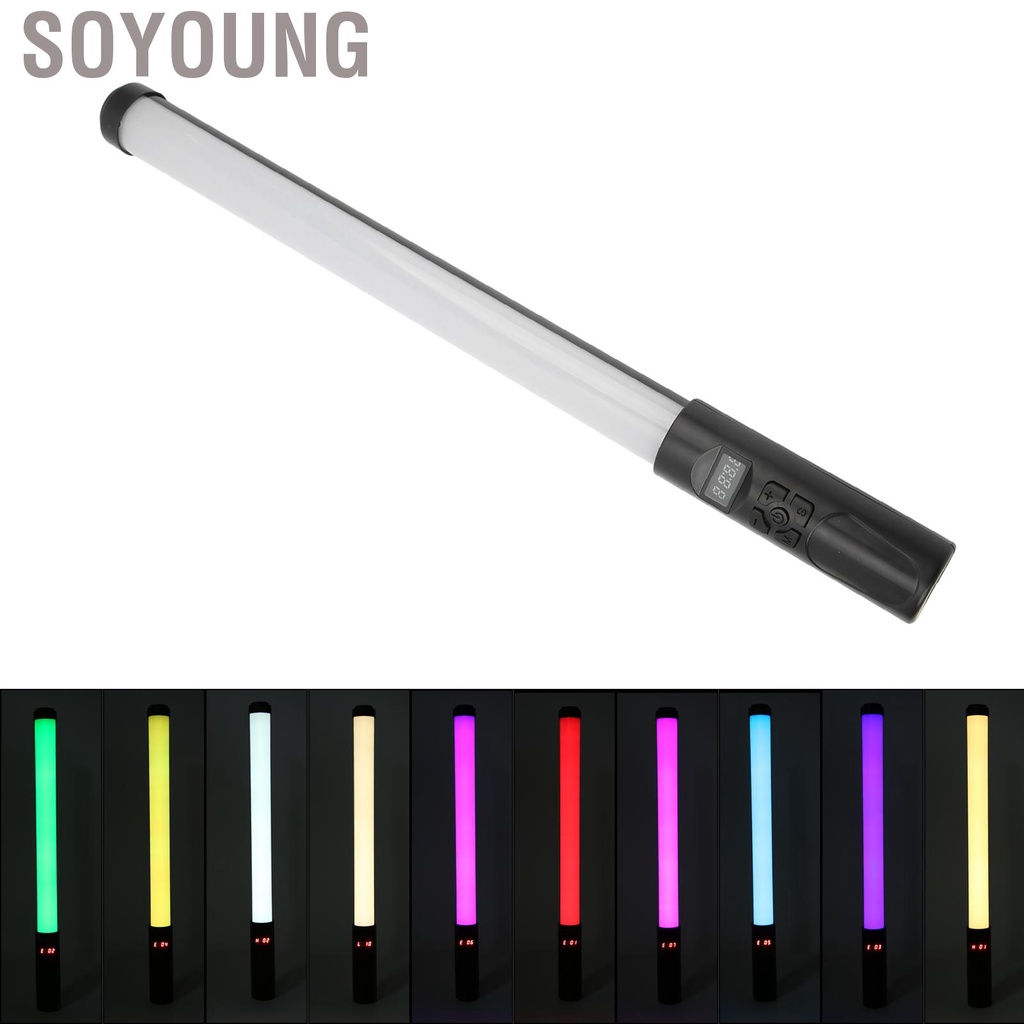 Soyoung Portable RGB Handheld LED Video Light Wand Stick Outdoor Photography Full Color Live Fill Beauty Photo