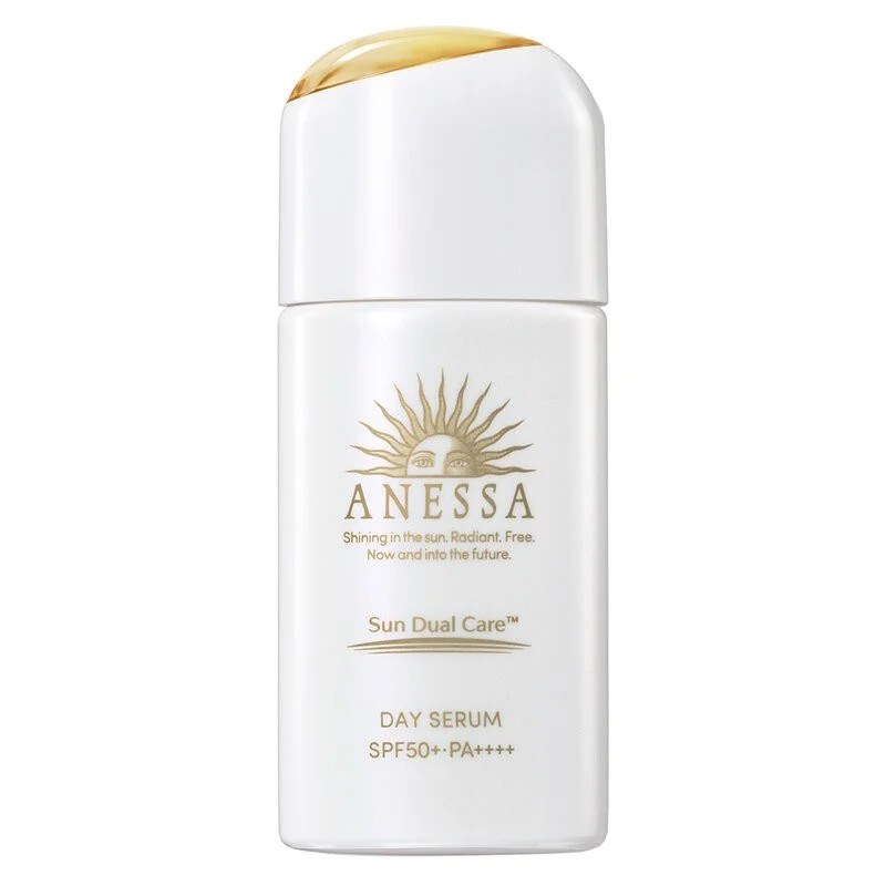 Bộ sản phẩm chống nắng dưỡng trắng ngăn ngừa lão hóa Anessa Brightening Gel 90g + Serum Dưỡng Da Chống Nắng 30ml