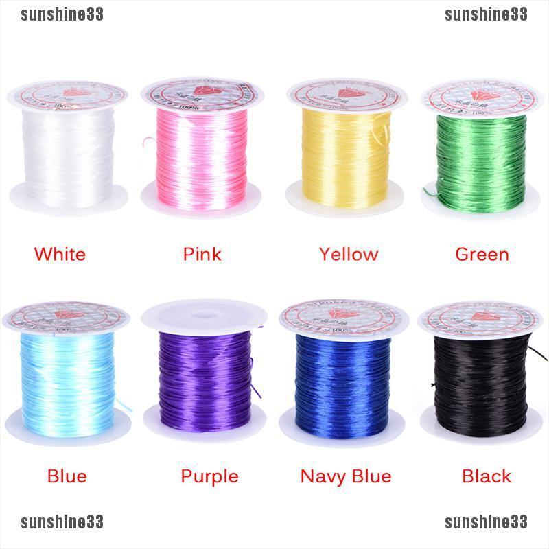 Cuộn Dây Cước 0.8mm Co Giãn Làm Trang Sức Thủ Công