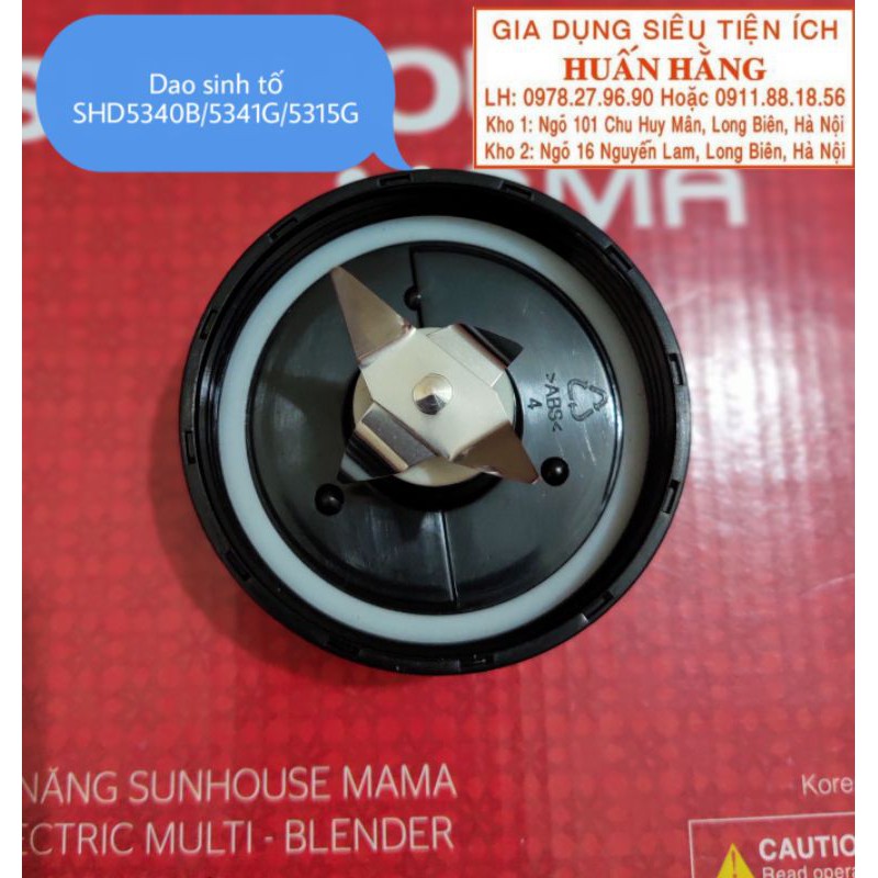 (CHÍNH HÃNG SUNHOUSE) DAO XAY MÁY XAY SINH TỐ SUNHOUSE SHD5315G SHD5340B VÀ SHD5341G SHD5340 SHD5341