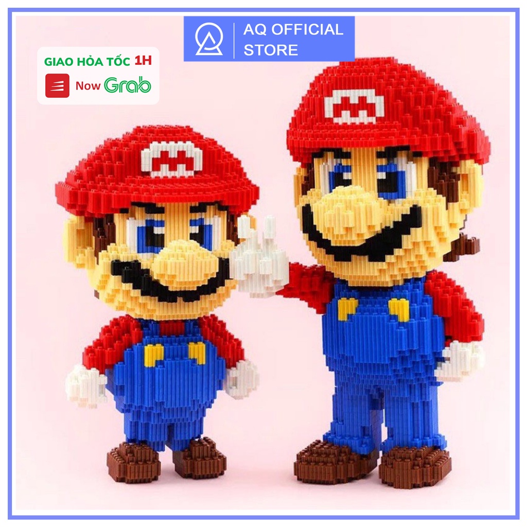 Đồ chơi lắp ráp sáng tạo Super Mario Lắp Ráp Mô Hình 3D decor Hottrend