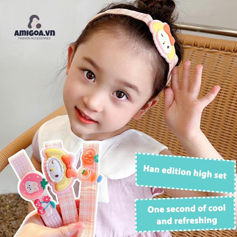 ✨✨Bờm băng đô cài tóc dán hoạt hình phong cách Hàn siêu cute cho bé