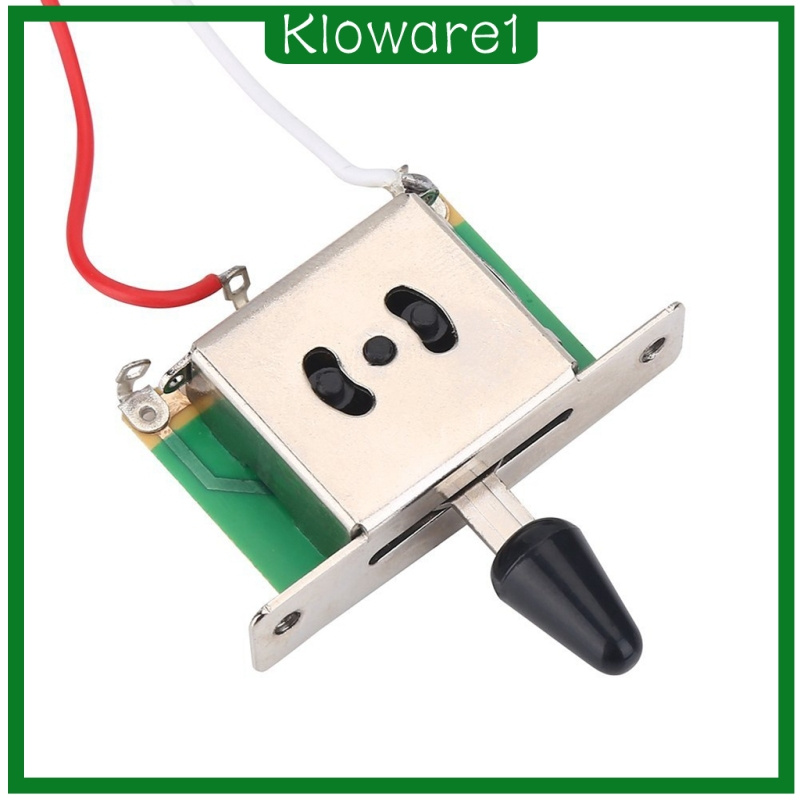 [KLOWARE1]Guitar Wiring Harness 3 Way Toggle Switch 1V1T 500K Pot for Electric Guitars